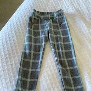 Janie and jack girls plaid pants - size 6
